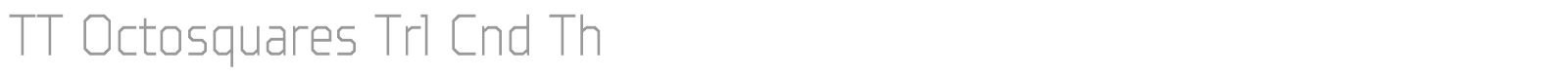 TT Octosquares font preview